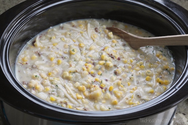 What is a quick chicken corn chowder recipe?