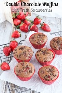 Double Chocolate Muffins Vert in Muffin Cups Pinnable