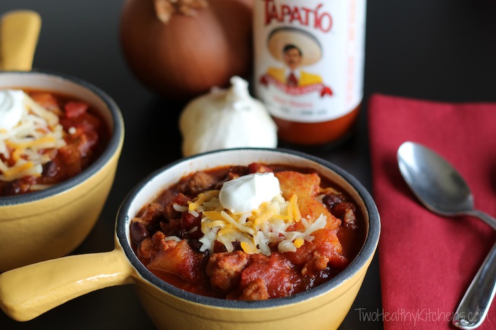 Crock-Pot Crazy Pineapple Chili | Two Healthy Kitchens