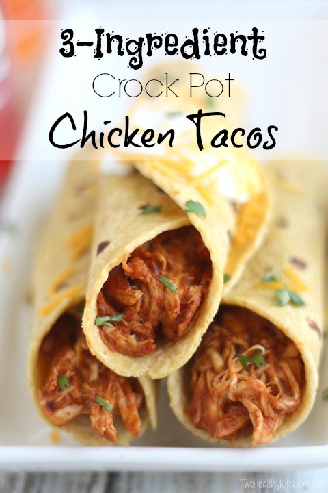 3-Ingredient Crock-Pot Chicken Tacos